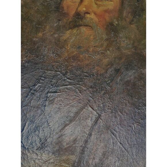 Andrew F Affleck Oil Painting of Old Man signed Antique 1899 - Picture 3 of 11